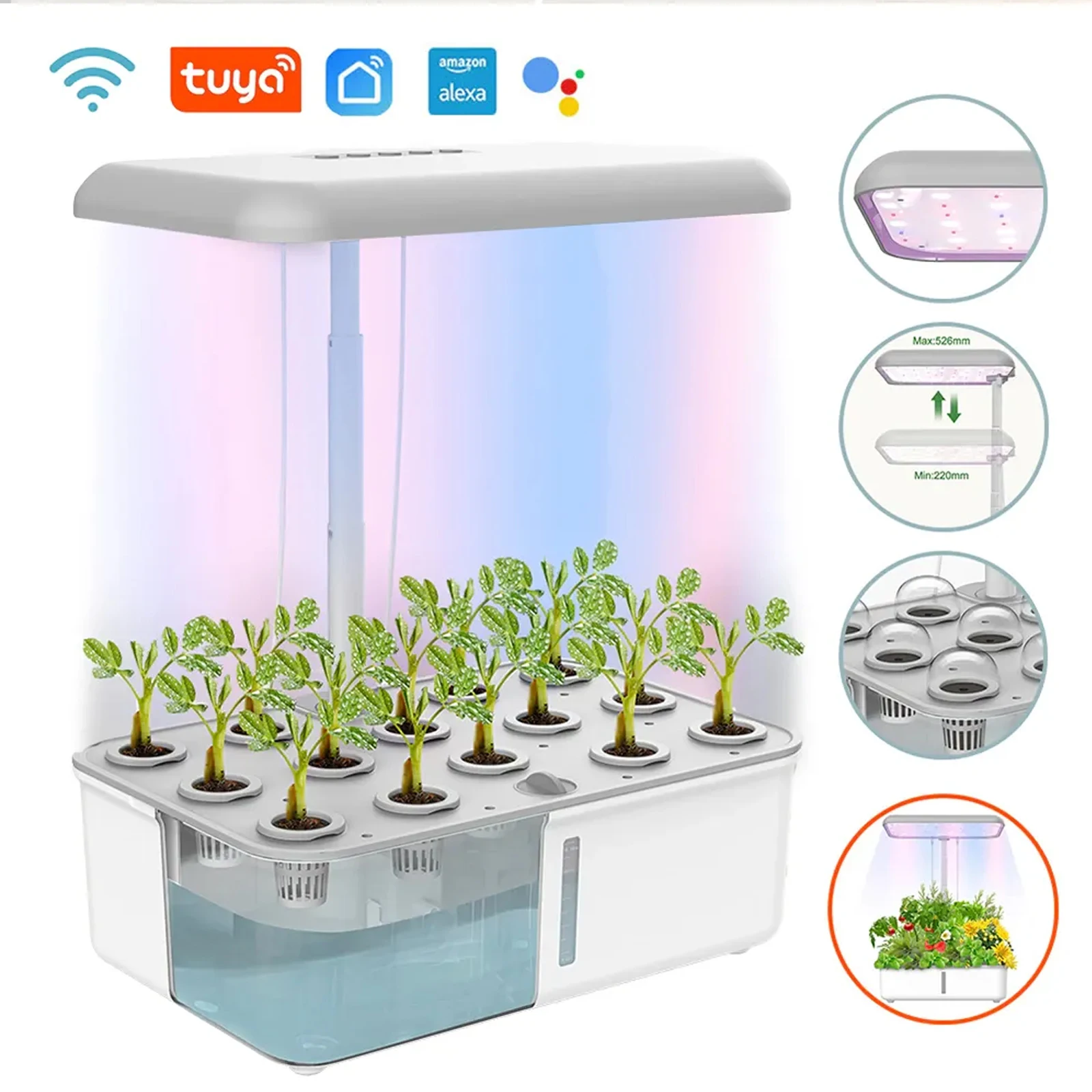 Smart Garden Nursery - Tuya WiFi Plant Hydroponics System Growing
