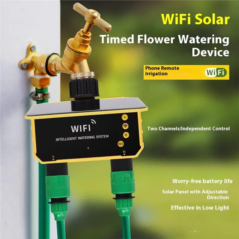 1/2 Outlets WIFI Solar Irrigat - Smart Garden Nursery ulasan dan harga