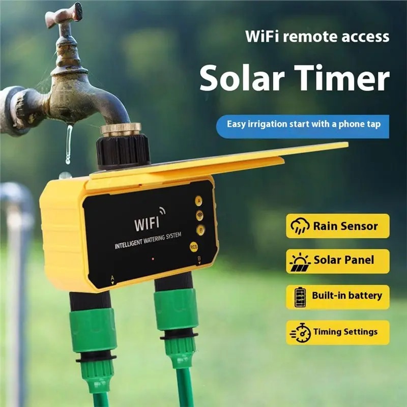 1/2 Outlets WIFI Solar Irrigat - Smart Garden Nursery ulasan dan harga