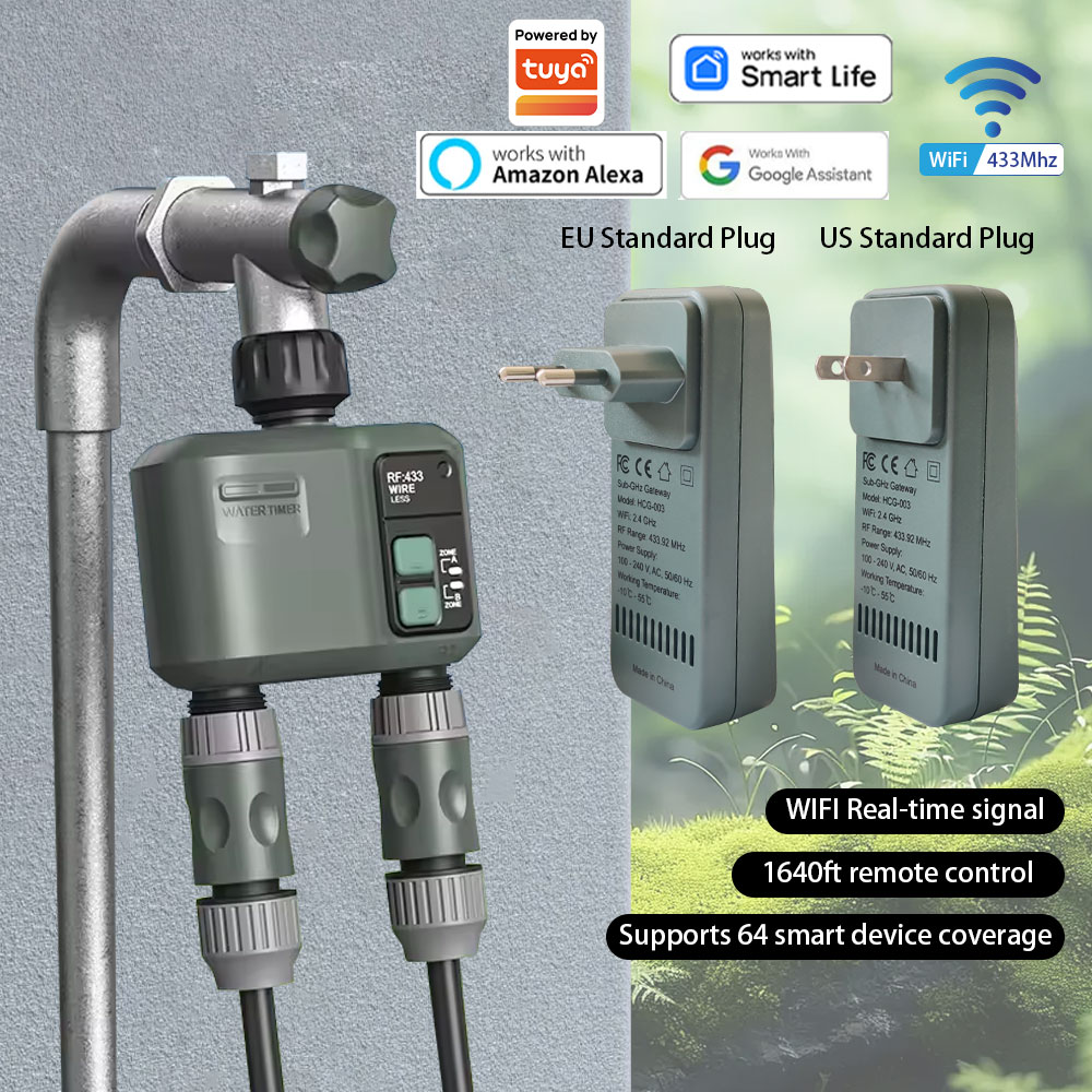 Tuya Wifi+RF433  2 Outlet Smar - Smart Garden Nursery ulasan dan harga