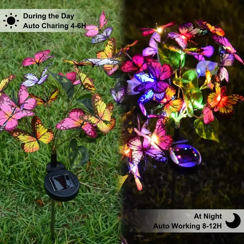 Solar LED Butterfly Garden Lig - Smart Garden Light Camera ulasan dan harga