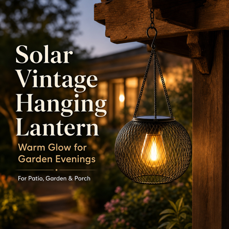 Solar Powered LED Hanging Floo - Smart Garden Light Camera ulasan dan harga