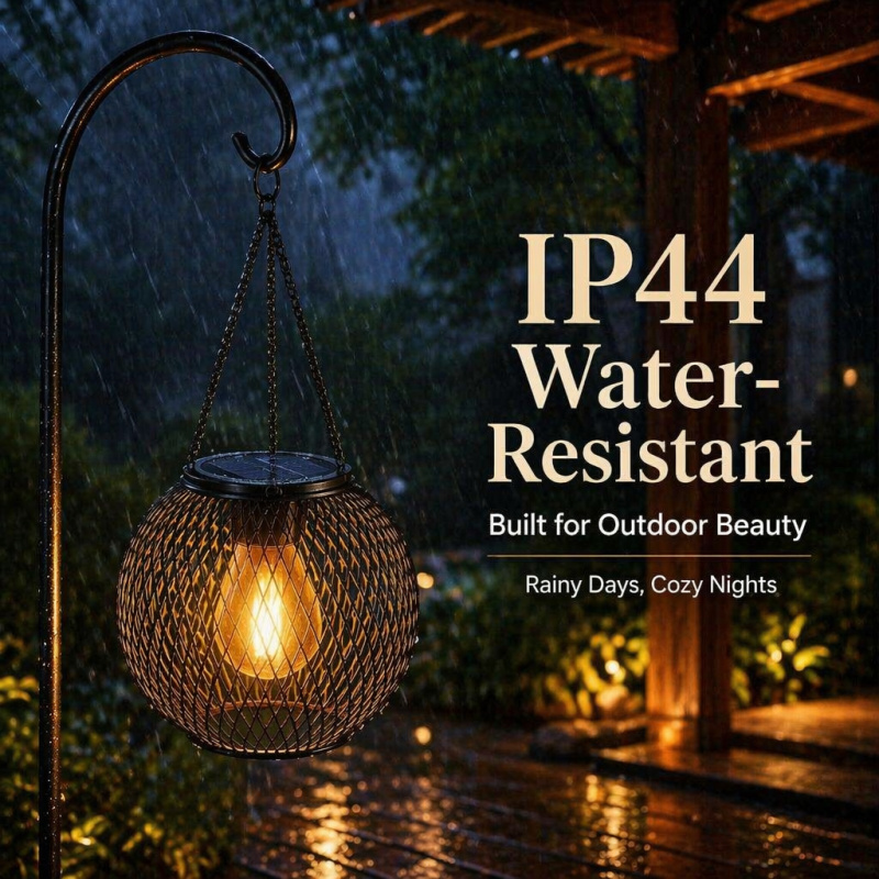 Solar Powered LED Hanging Floo - Smart Garden Light Camera ulasan dan harga