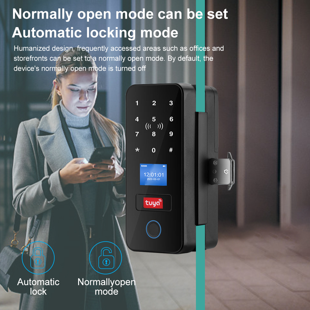 Double Hook Smart Glass Door L - Smart Garden Gate Lock ulasan dan harga