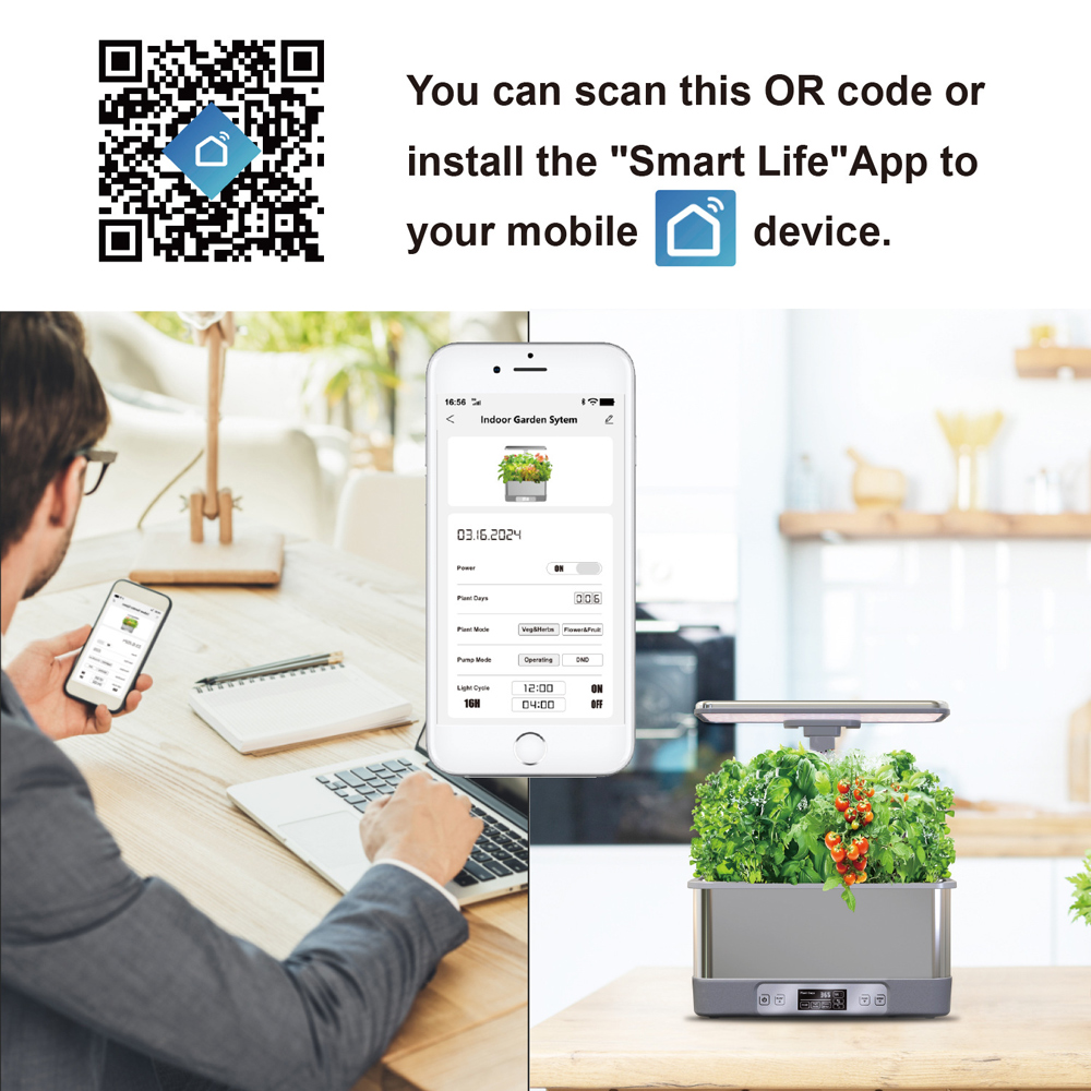 Tuya WiFi Indoor Garden Hydopo - Smart Garden Nursery ulasan dan harga