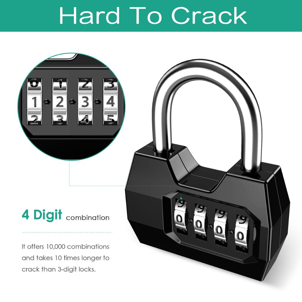ORIA Combination Padlock 4-Dig - Smart Garden Gate Lock ulasan dan harga