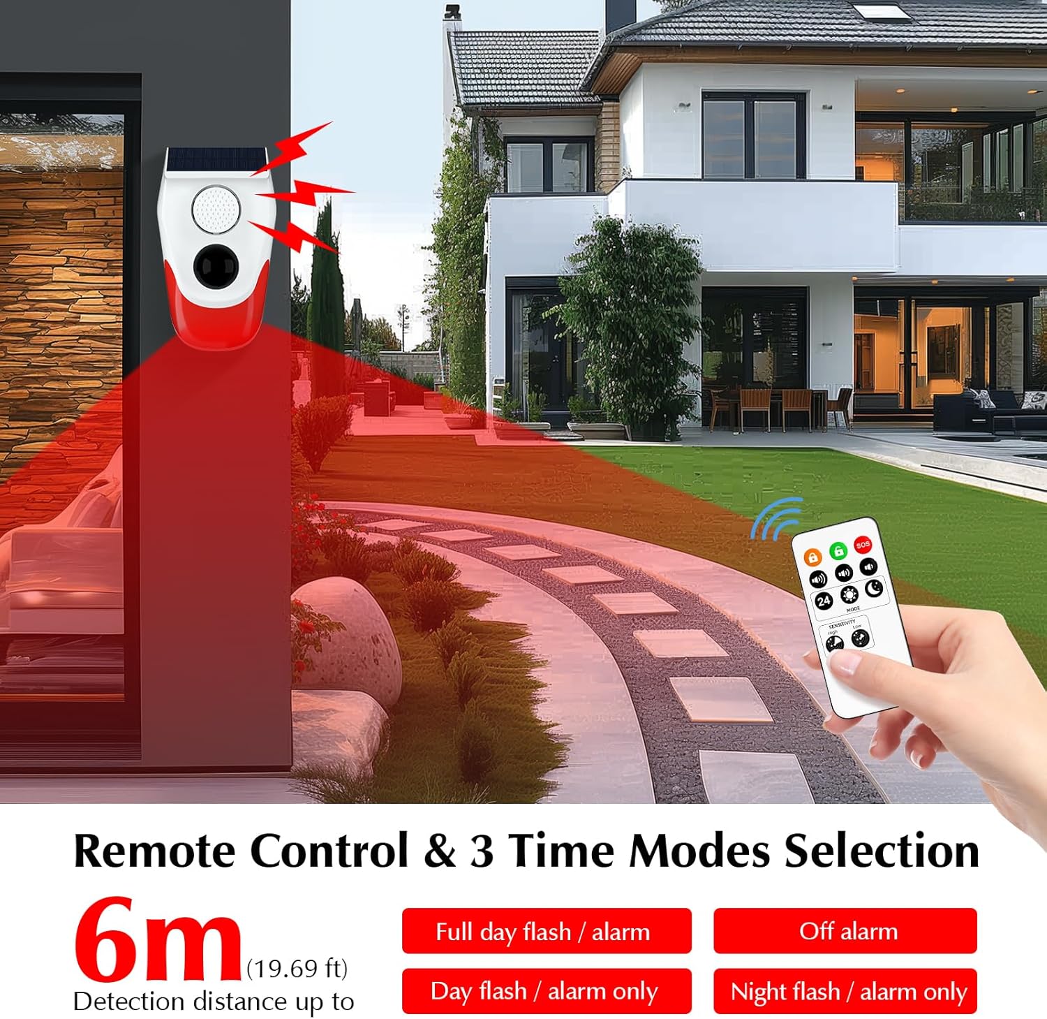 Solar Motion Sensor Outdoor Al - Smart Garden Light Camera ulasan dan harga