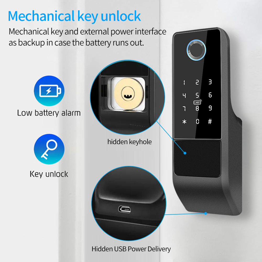 IP65 Waterproof TTLock Fingerp - Smart Garden Gate Lock ulasan dan harga