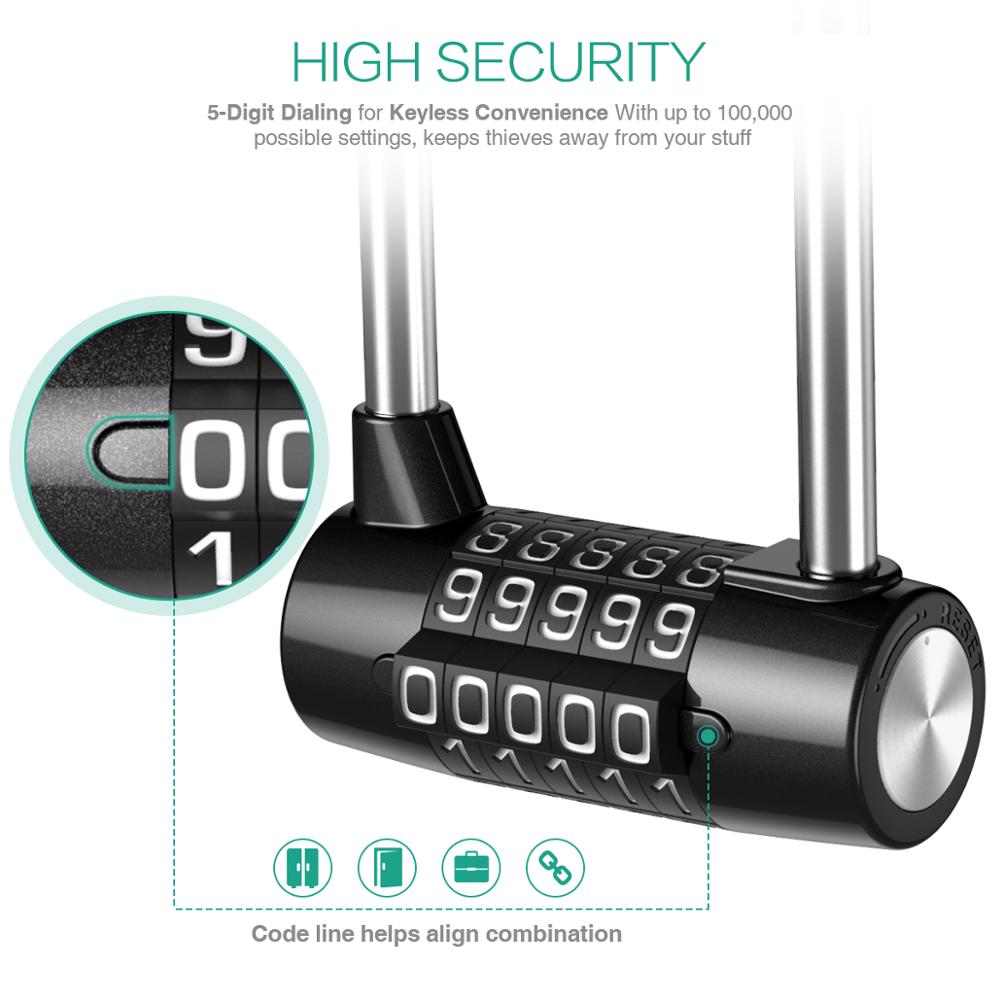 ORIA 5 Digit Combination Lock  - Smart Garden Gate Lock ulasan dan harga