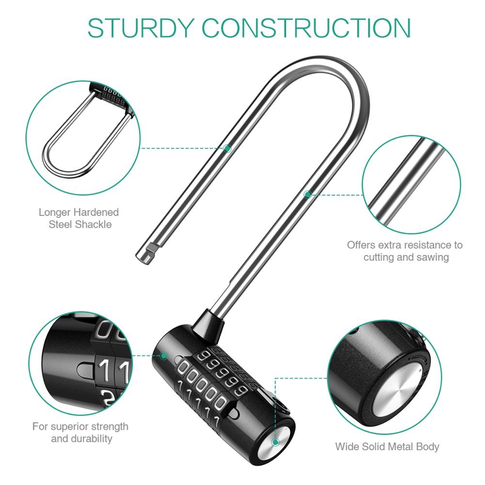 ORIA 5 Digit Combination Lock  - Smart Garden Gate Lock ulasan dan harga