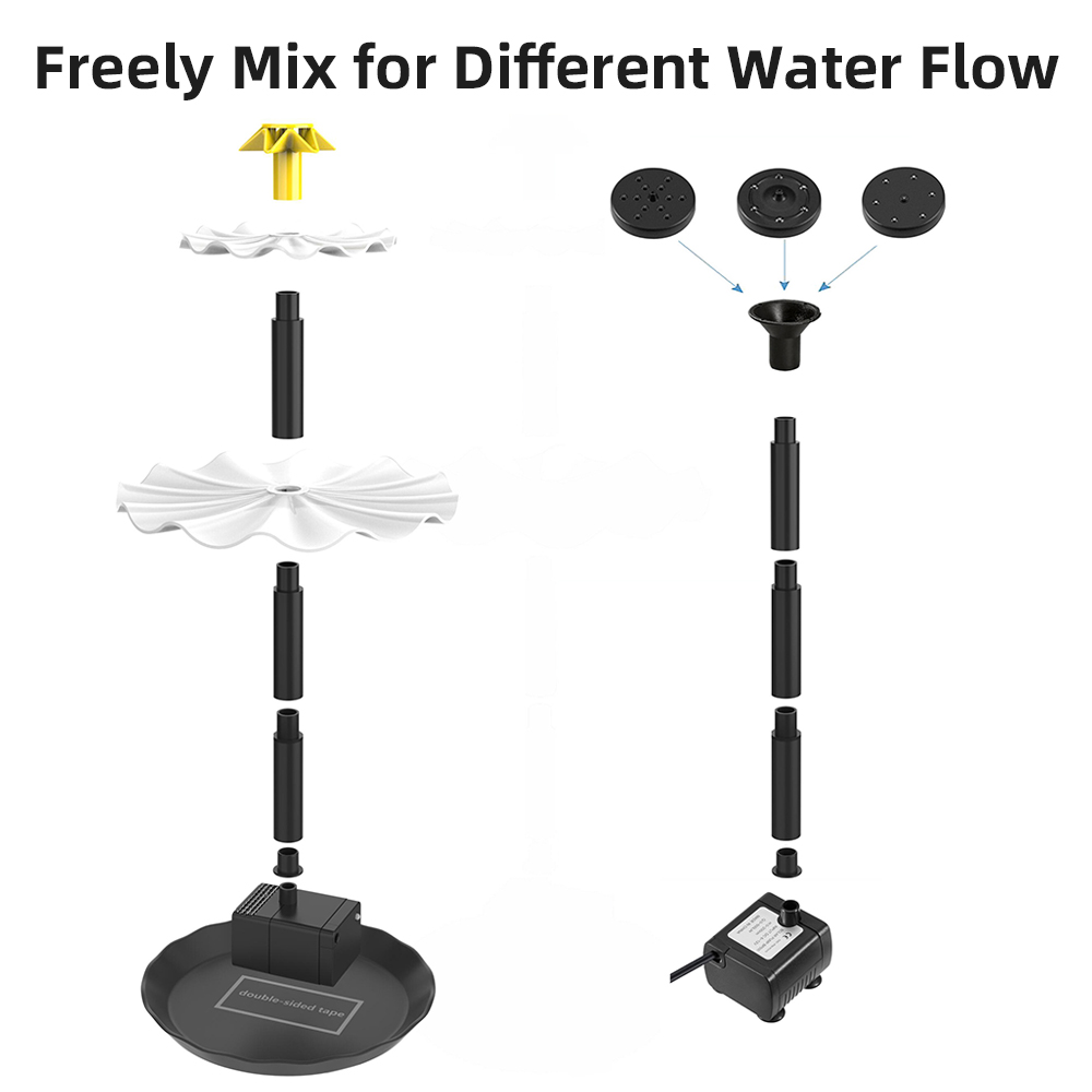 Solar Fountain Pump for Bird B - Smart Garden Light Camera ulasan dan harga