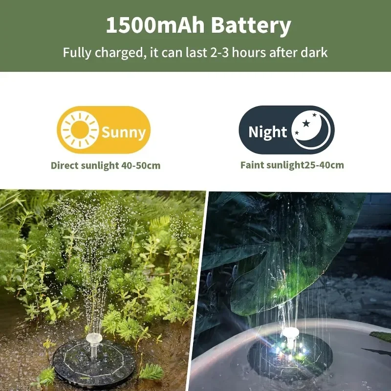Fountain Light 7 Colors LED Li - Smart Garden Light Camera ulasan dan harga