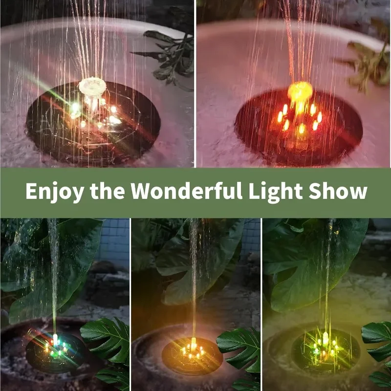 Fountain Light 7 Colors LED Li - Smart Garden Light Camera ulasan dan harga