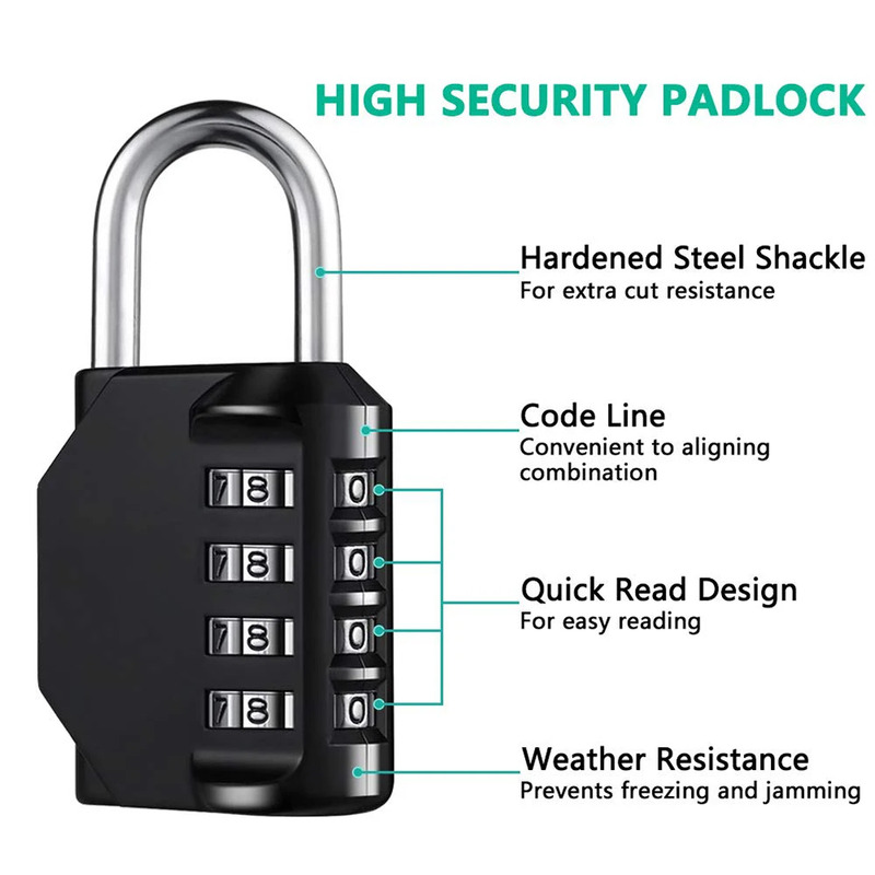 Outdoor Security Combination P - Smart Garden Gate Lock ulasan dan harga