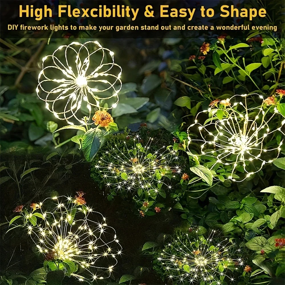 Solar LED Firework Fairy Light - Smart Garden Light Camera ulasan dan harga