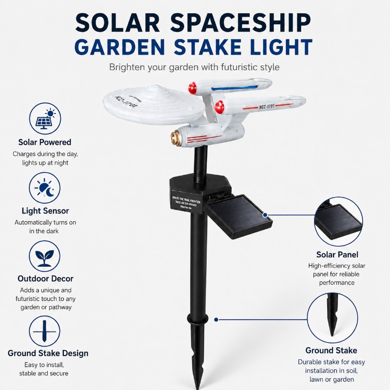 Star Trek USS Enterprise Solar - Smart Garden Light Camera ulasan dan harga