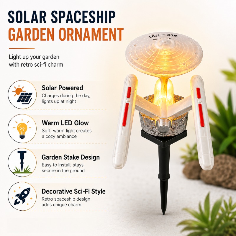 Star Trek USS Enterprise Solar - Smart Garden Light Camera ulasan dan harga