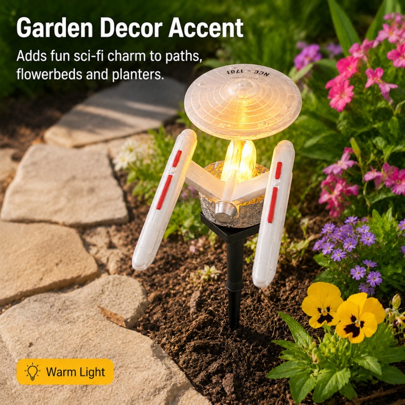Star Trek USS Enterprise Solar - Smart Garden Light Camera ulasan dan harga