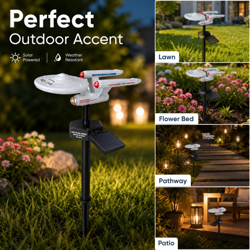 Star Trek USS Enterprise Solar - Smart Garden Light Camera ulasan dan harga