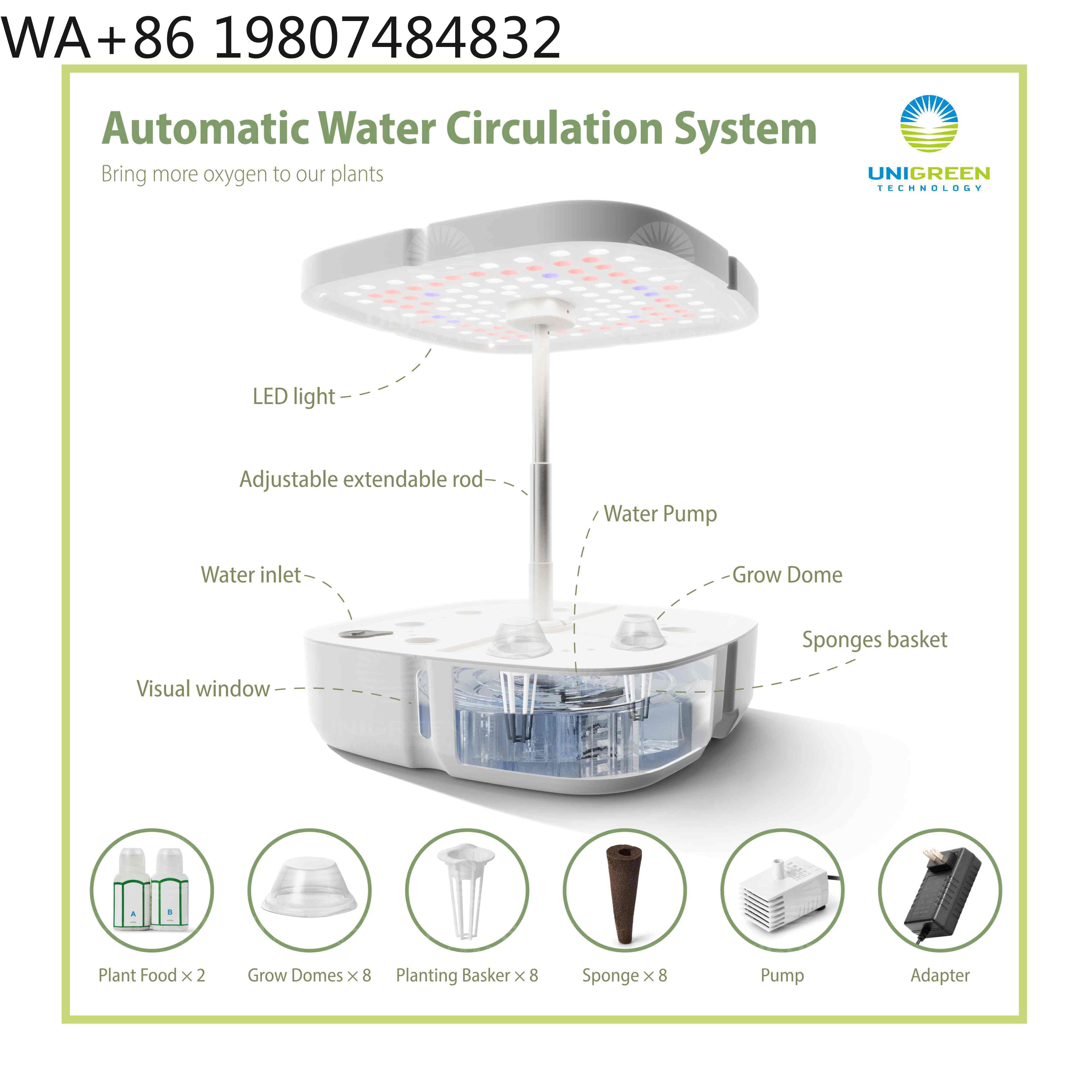 8 Pod  Mini Hydroponic Grow Bo - Hydroponic Grow Pod ulasan dan harga