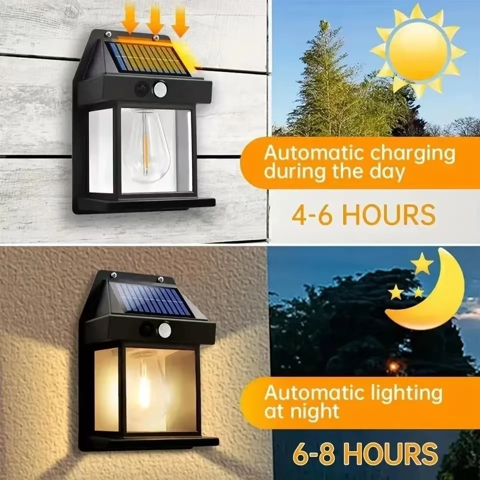 Outdoor Solar Tungsten Wall Li - Smart Garden Light Camera ulasan dan harga