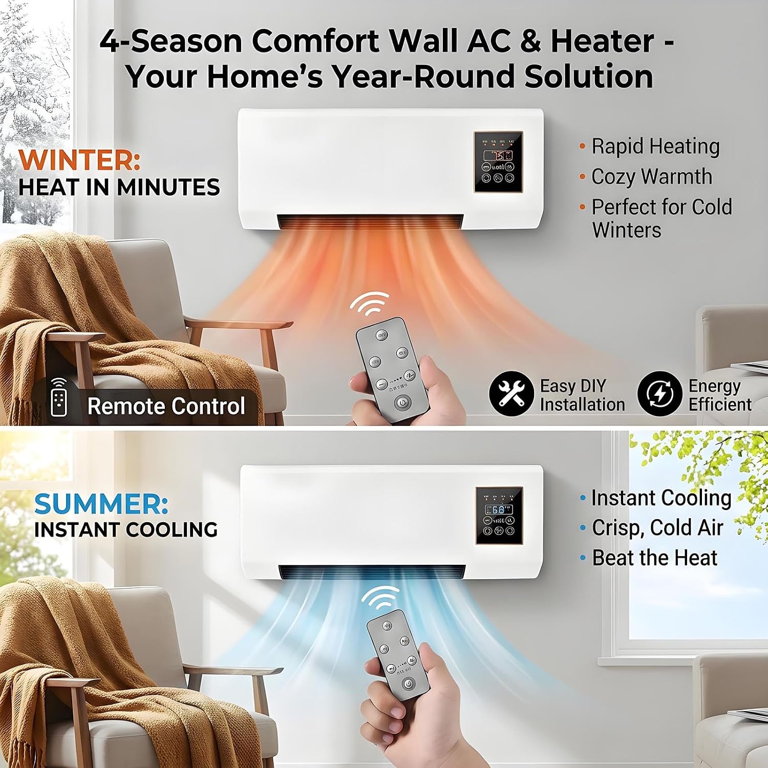 Portable Wall-Mounted Air Cond - Smart Garden Offices ulasan dan harga