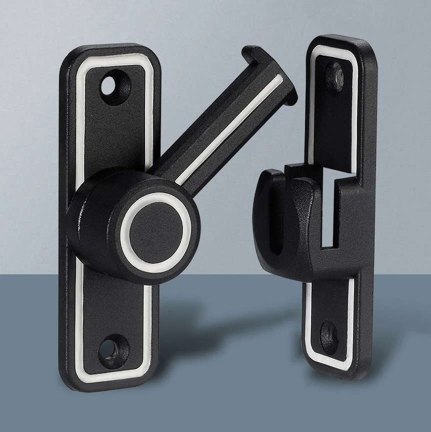 Black Luminous Barn Door Latch - Smart Garden Gate Lock ulasan dan harga