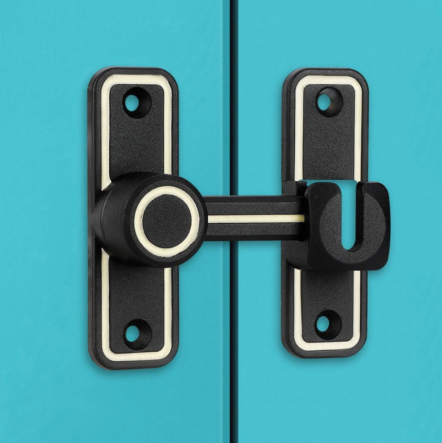 Black Luminous Barn Door Latch - Smart Garden Gate Lock ulasan dan harga