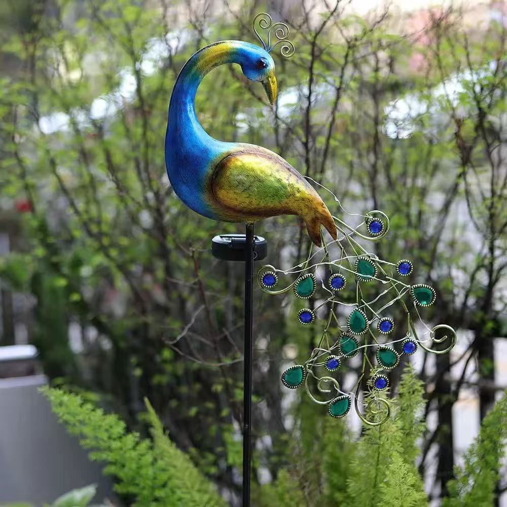 Metal Peacock Solar Stake Ligh - Smart Garden Ornaments ulasan dan harga