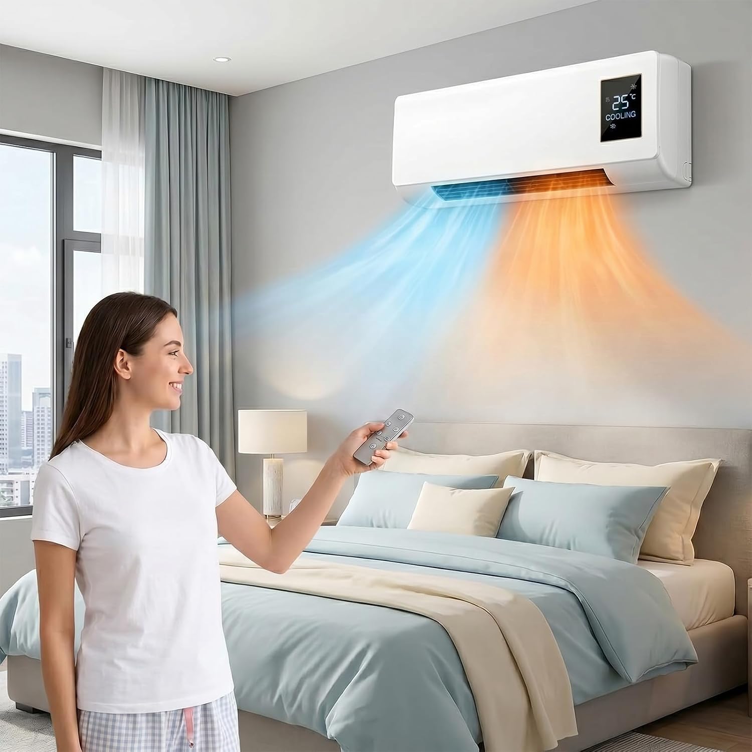 Portable Wall Mounted Air Cond - Smart Garden Offices ulasan dan harga