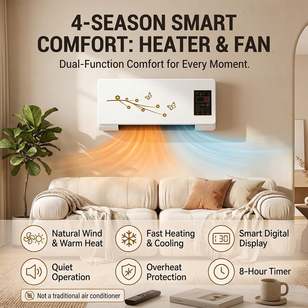 Portable Wall Mounted Air Cond - Smart Garden Offices ulasan dan harga