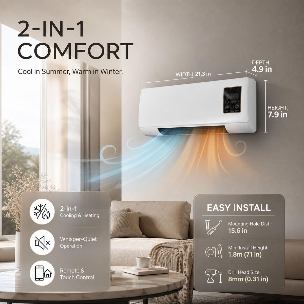 Wall Mounted Air Conditioner F - Smart Garden Offices ulasan dan harga