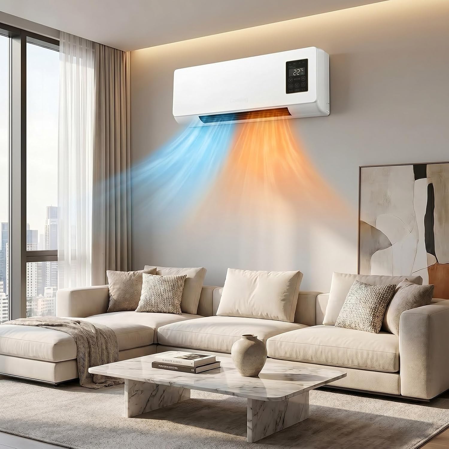1800W Wall Mounted Air Conditi - Smart Garden Offices ulasan dan harga