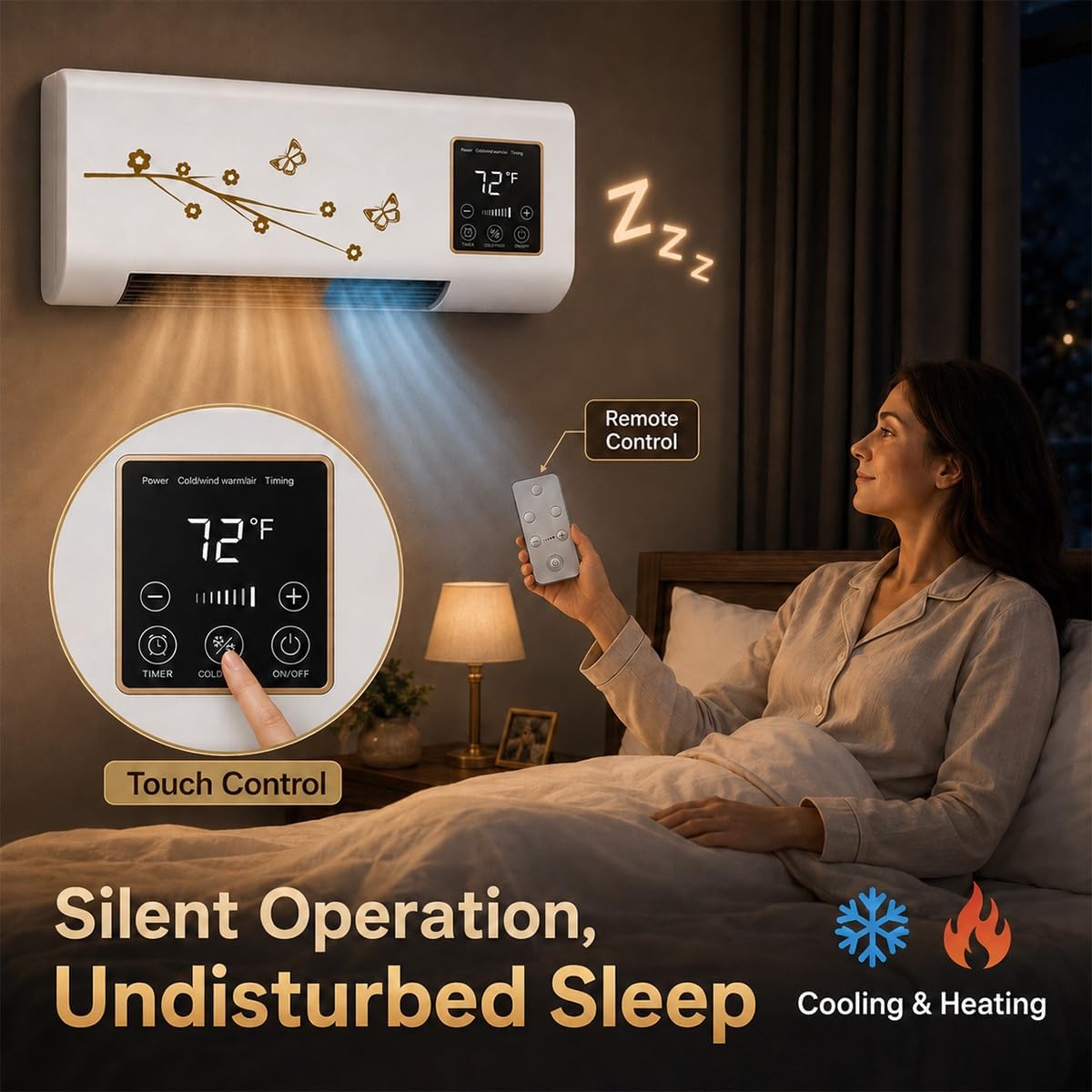 1800W Wall Mounted Air Conditi - Smart Garden Offices ulasan dan harga