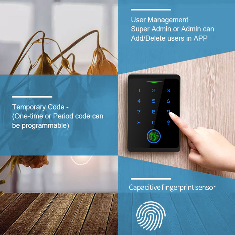 Tuya WIFI Fingerprint Access C - Smart Garden Gate Lock ulasan dan harga