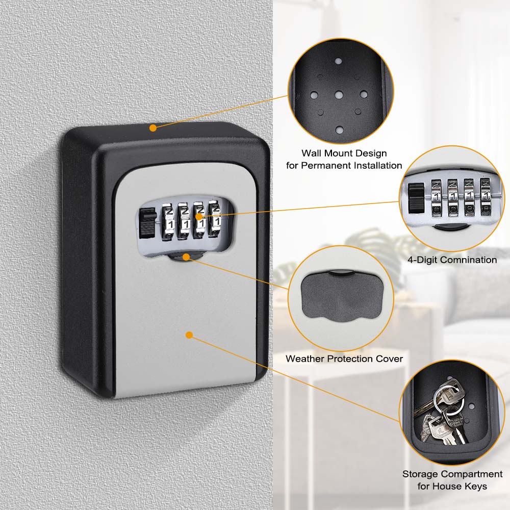 Password Lock Storage Box Meta - Smart Garden Gate Lock ulasan dan harga