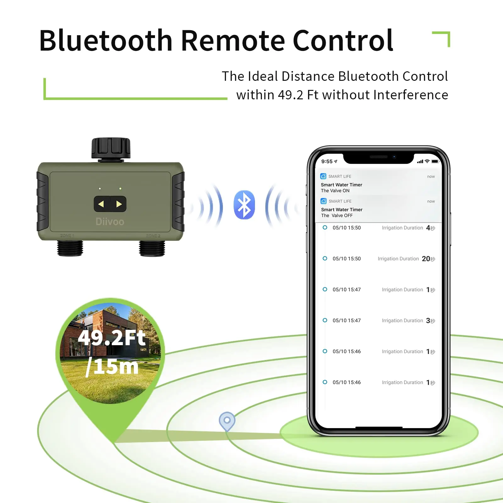 Diivoo Timed Sprinkler for Blu - Smart Garden Nursery ulasan dan harga