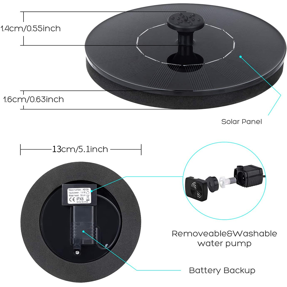 Waterfall Fountain Mini Solar  - Smart Garden Ornaments ulasan dan harga