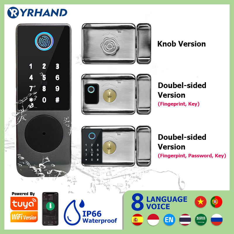Tuya Smart lock Waterproof Wif - Smart Garden Gate Lock ulasan dan harga