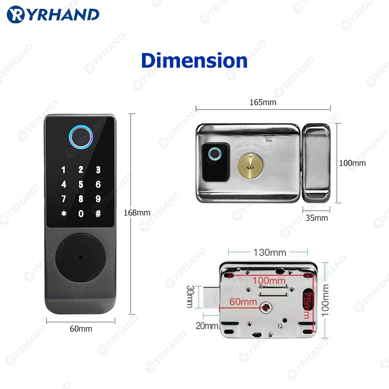 Tuya Smart lock Waterproof Wif - Smart Garden Gate Lock ulasan dan harga