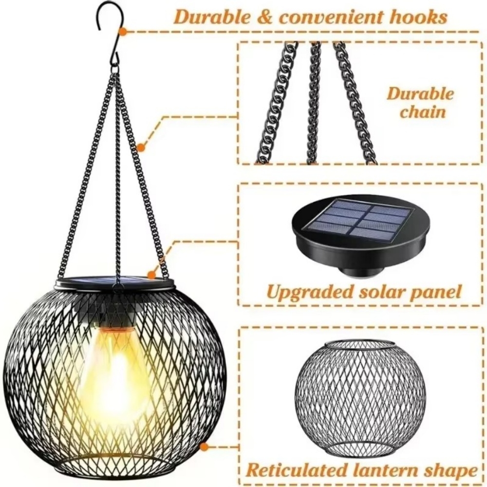 Solar Lantern Iron Art Outdoor - Smart Garden Ornaments ulasan dan harga
