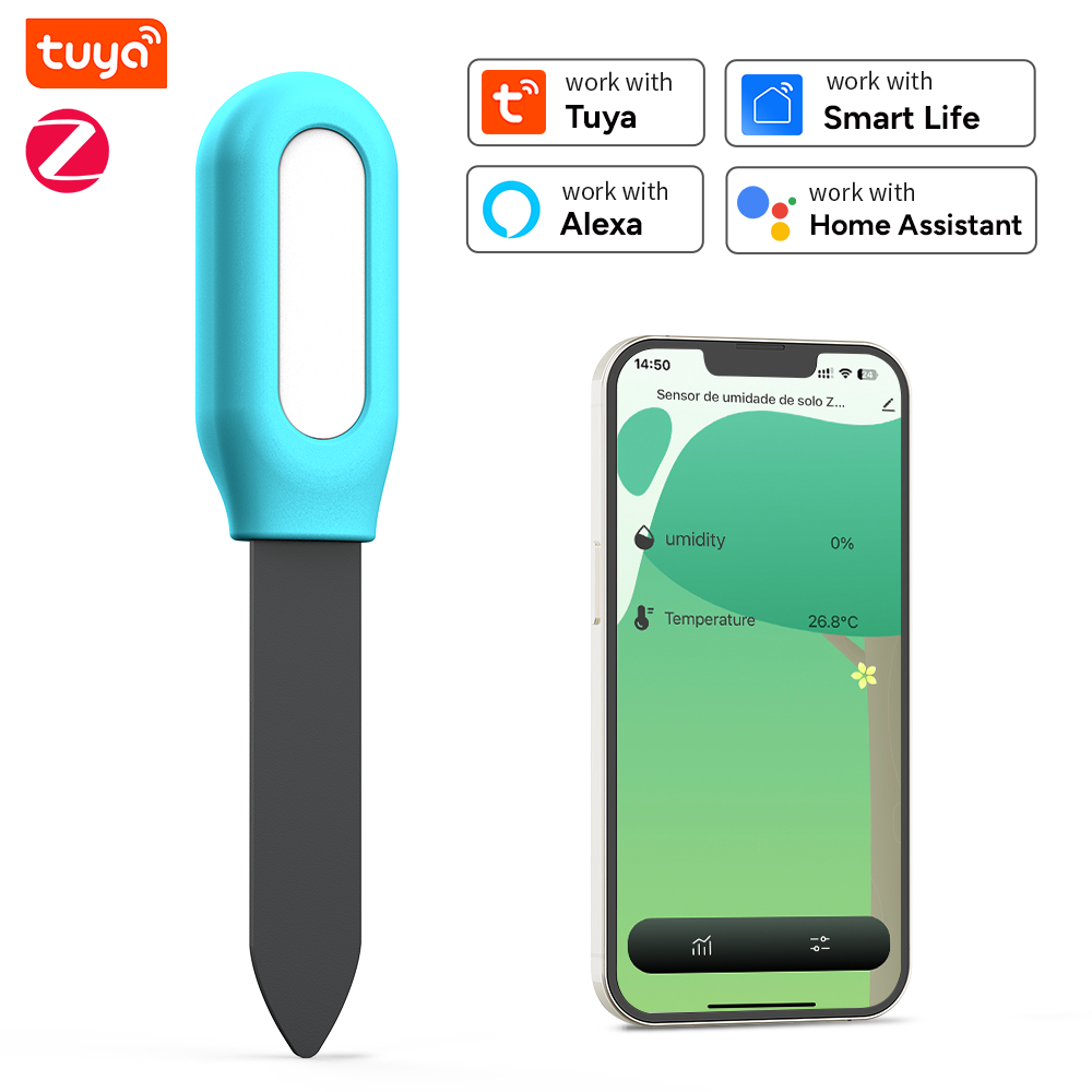 Tuya Zigbee Soil Sensor Humidi - Smart Garden Home Assistant ulasan dan harga